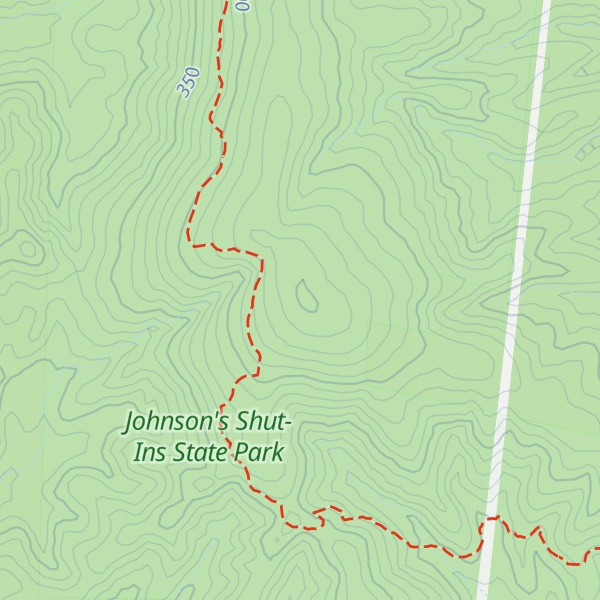 Map of Goggins Mountain