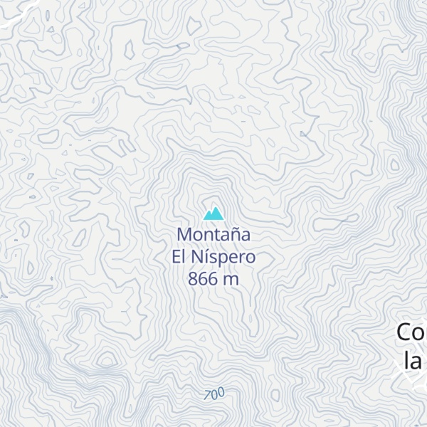 Map of Montaña El Níspero