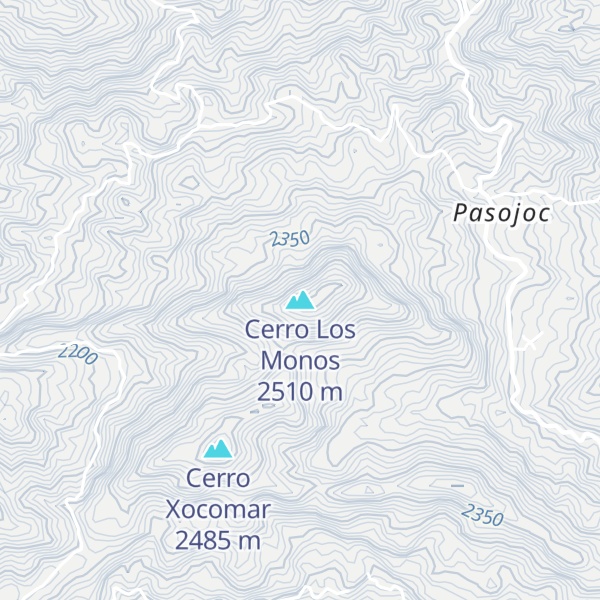 Map of Cerro Los Monos