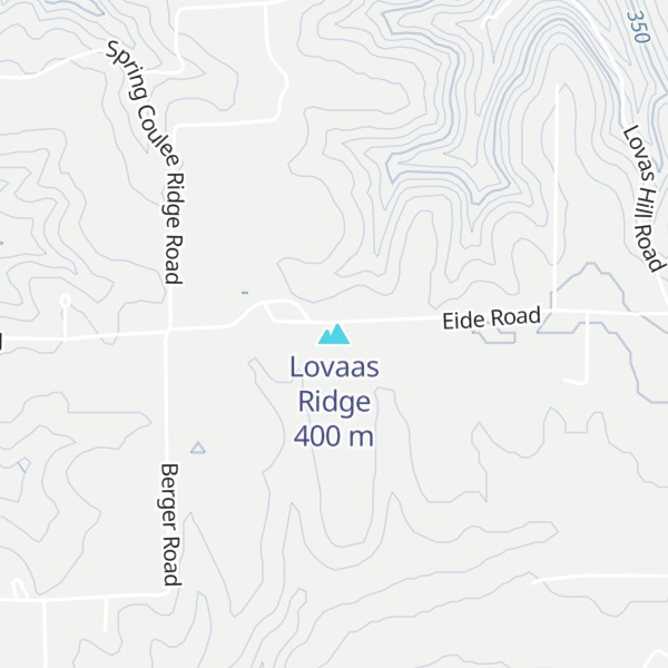 Map of Lovaas Ridge