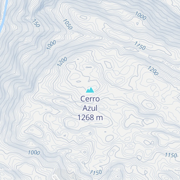 Map of Cerro Azul