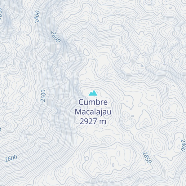 Map of Cumbre Macalajau