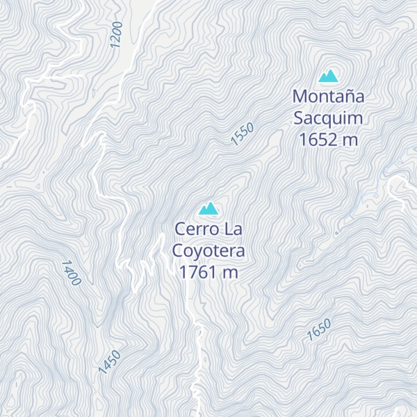 Map of Cerro La Coyotera
