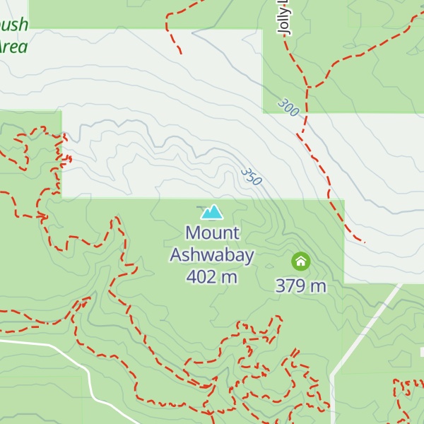 Map of Mount Ashwabay