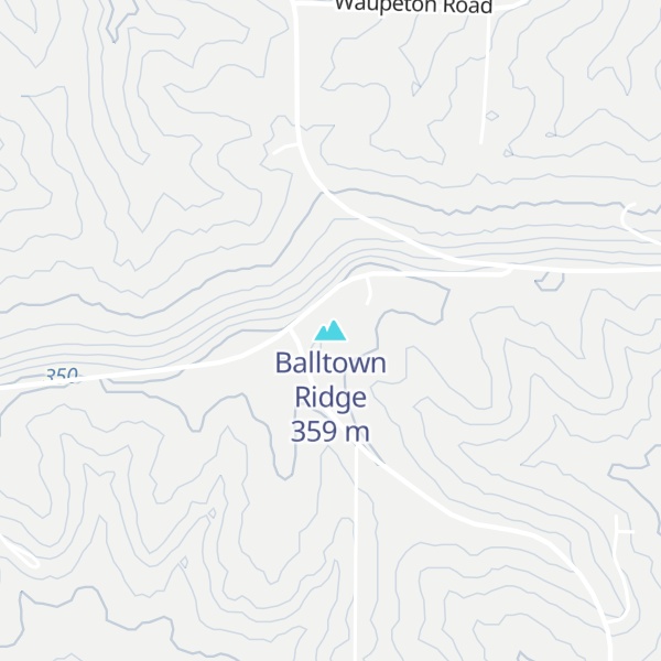 Map of Balltown Ridge