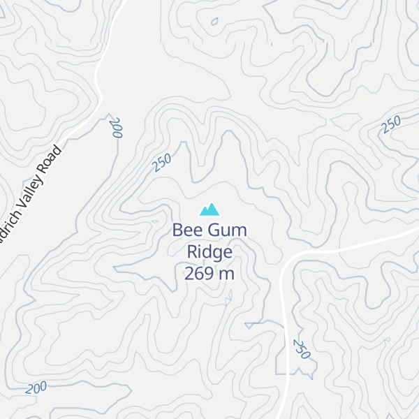 Map of Bee Gum Ridge