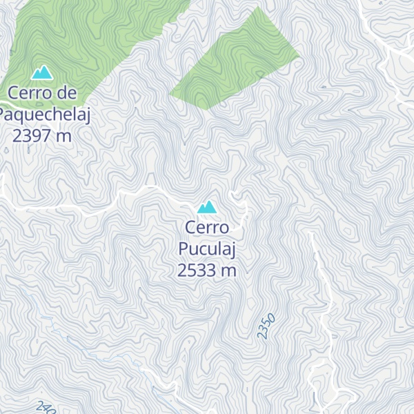 Map of Cerro Puculaj