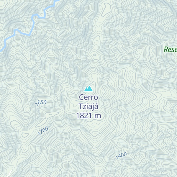 Map of Cerro Tziajá