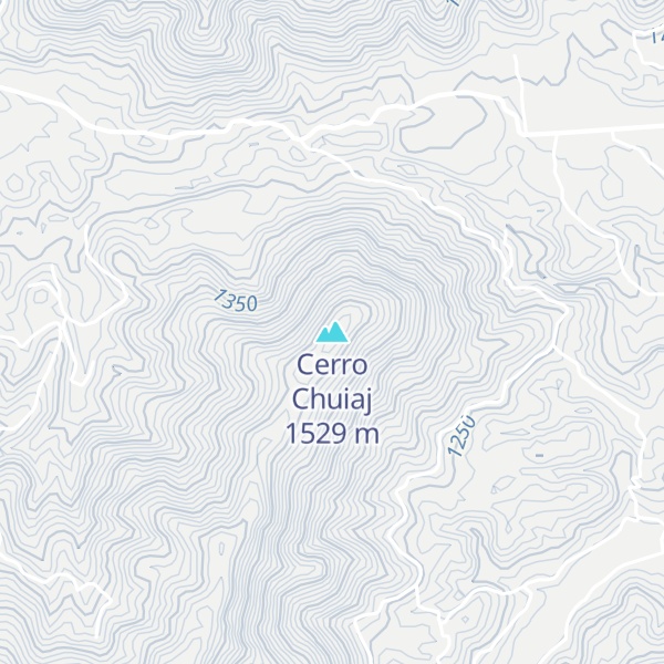 Map of Cerro Chuiaj