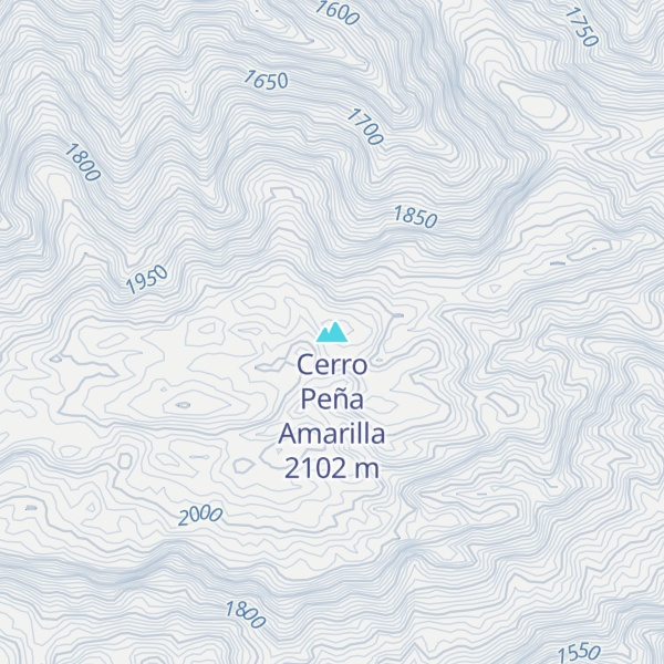 Map of Cerro Peña Amarilla