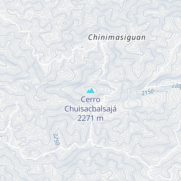 Map of Cerro Chuisacbalsajá