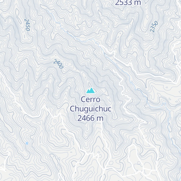 Map of Cerro Chuguichuc