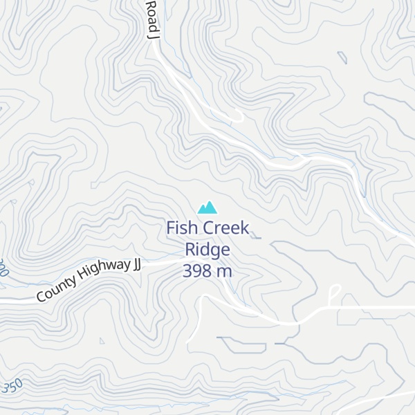 Map of Fish Creek Ridge