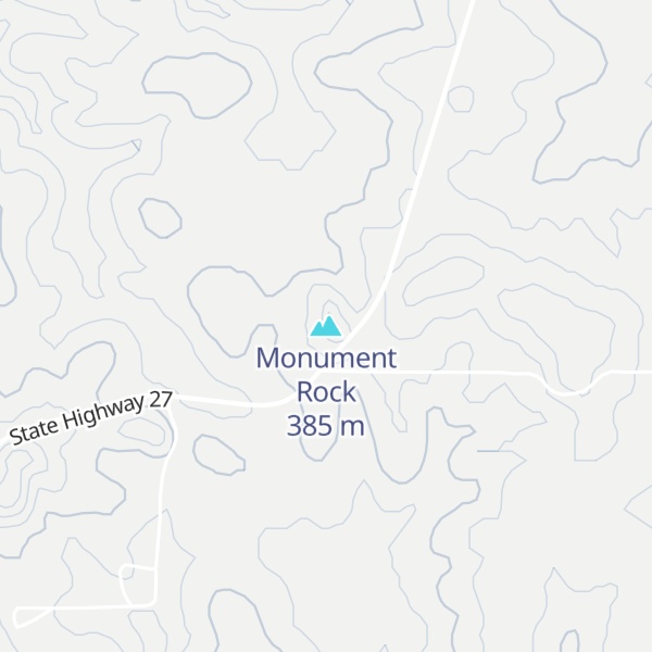 Map of Monument Rock