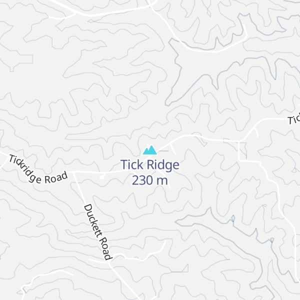 Map of Tick Ridge