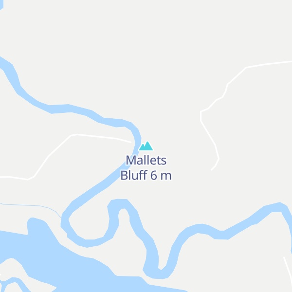 Map of Mallets Bluff