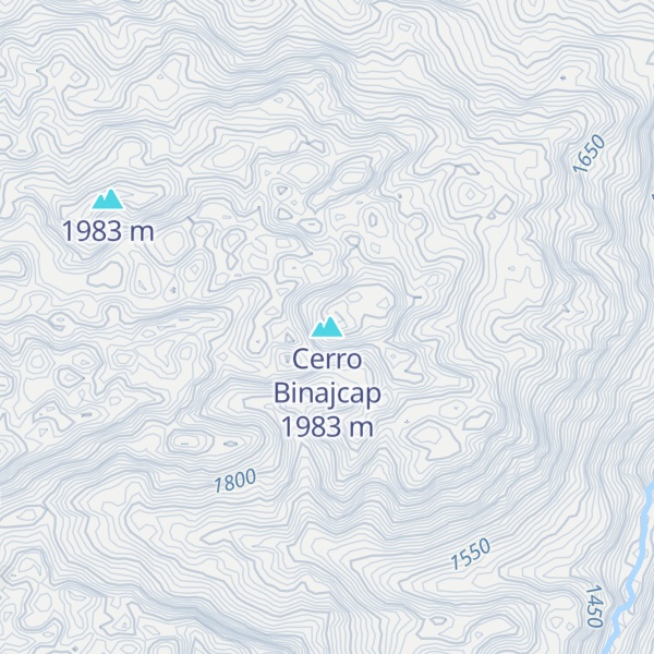 Map of Cerro Binajcap