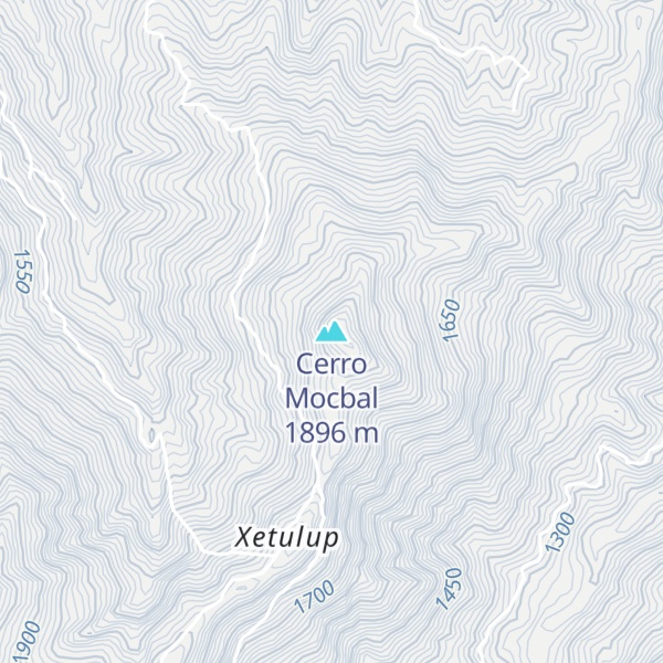 Map of Cerro Mocbal
