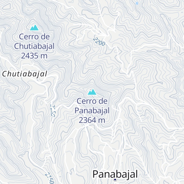 Map of Cerro de Panabajal