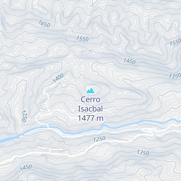Map of Cerro Isacbal