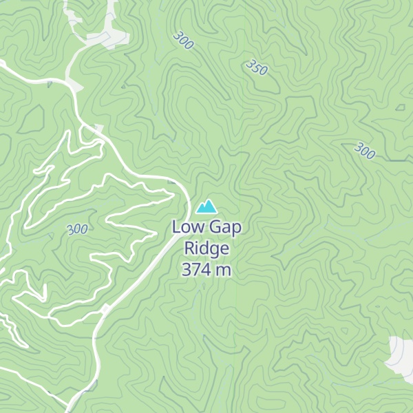 Map of Low Gap Ridge