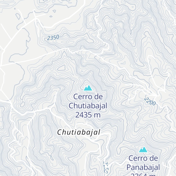 Map of Cerro de Chutiabajal