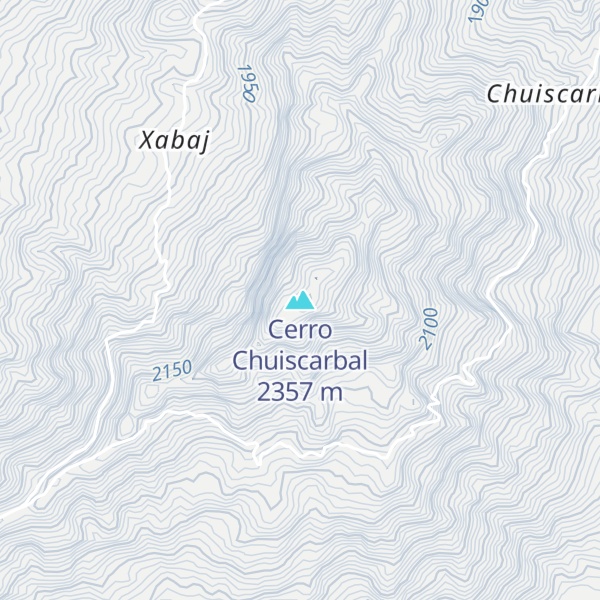 Map of Cerro Chuiscarbal