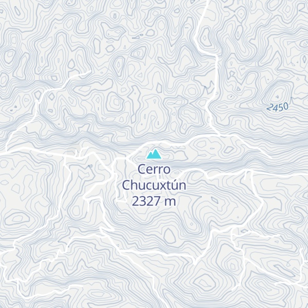 Map of Cerro Chucuxtún