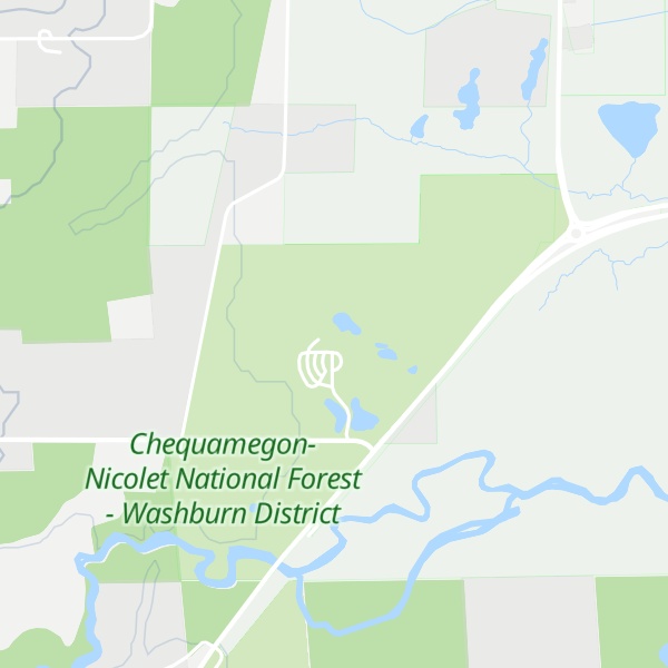 Map of Northern Great Lakes Visitor Center