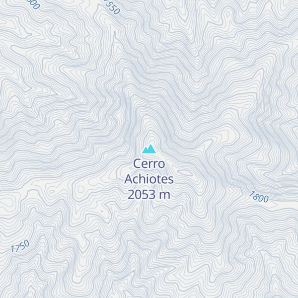 Map of Cerro Achiotes
