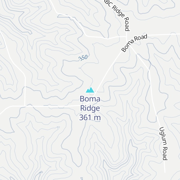 Map of Boma Ridge