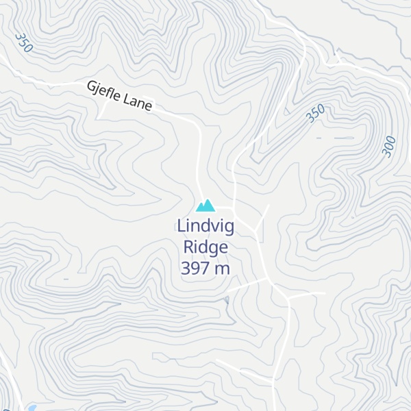 Map of Lindvig Ridge