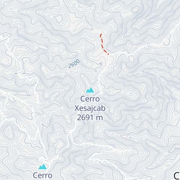 Map of Cerro Xesajcab