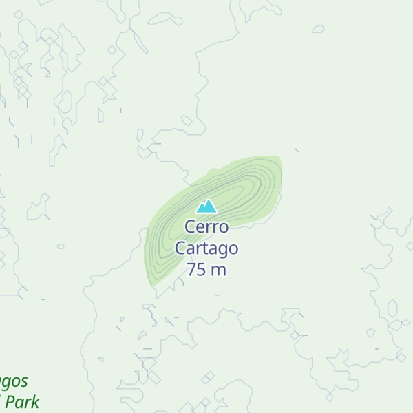 Map of Cerro Cartago