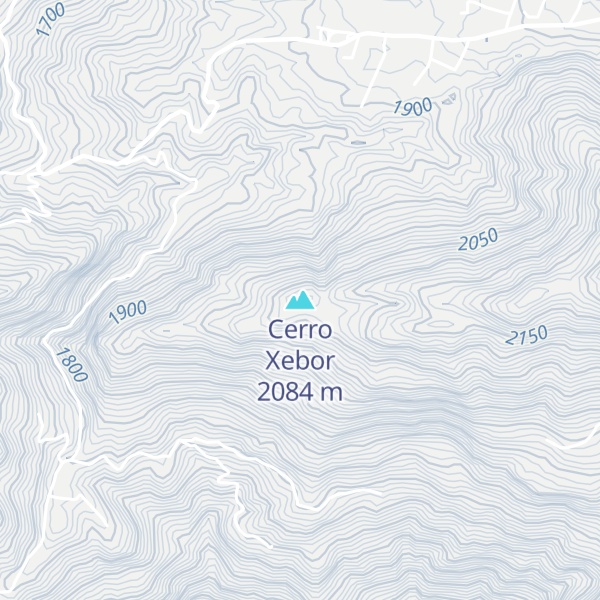 Map of Cerro Xebor