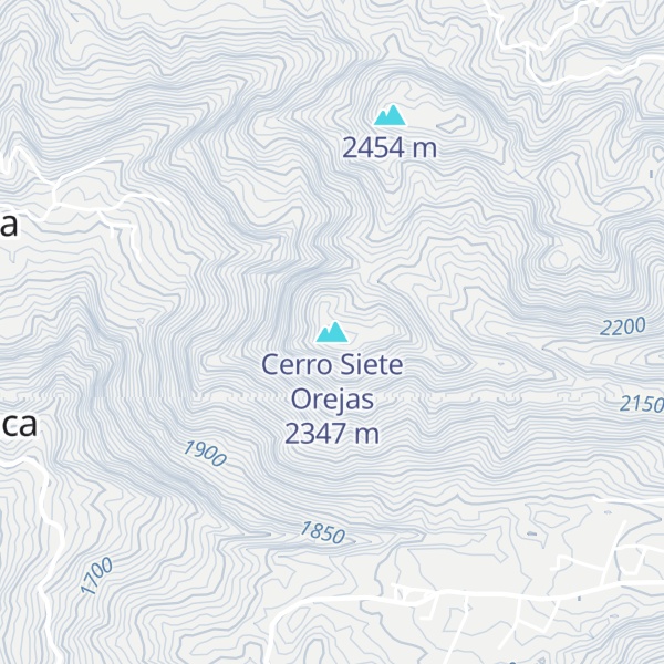 Map of Cerro Siete Orejas