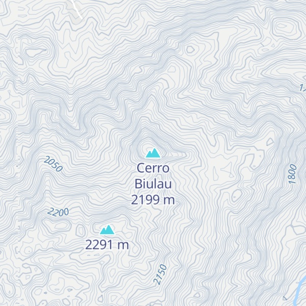 Map of Cerro Biulau