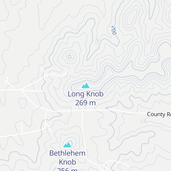 Map of Long Knob
