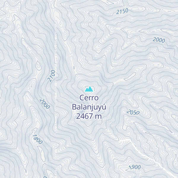 Map of Cerro Balanjuyú