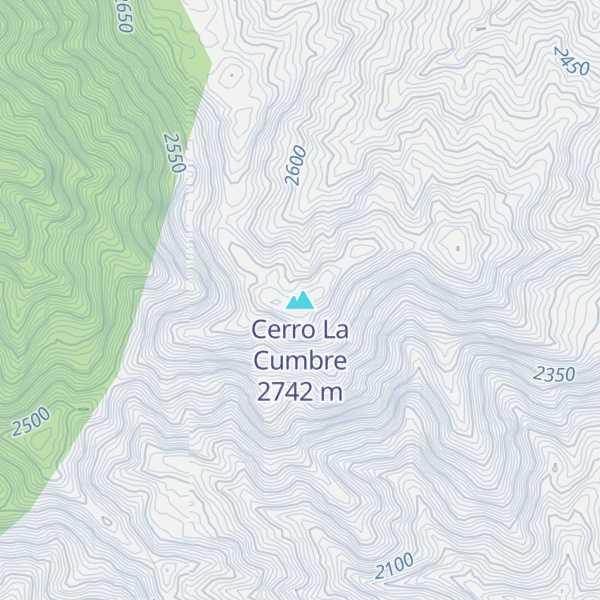 Map of Cerro La Cumbre