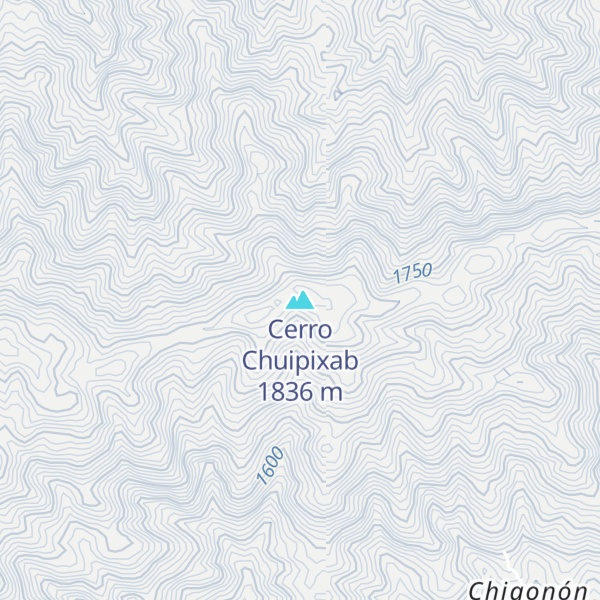 Map of Cerro Chuipixab