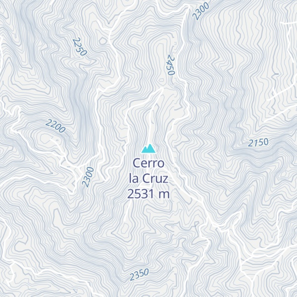 Map of Cerro la Cruz