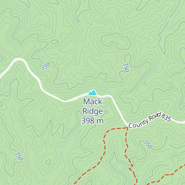 Map of Mack Ridge