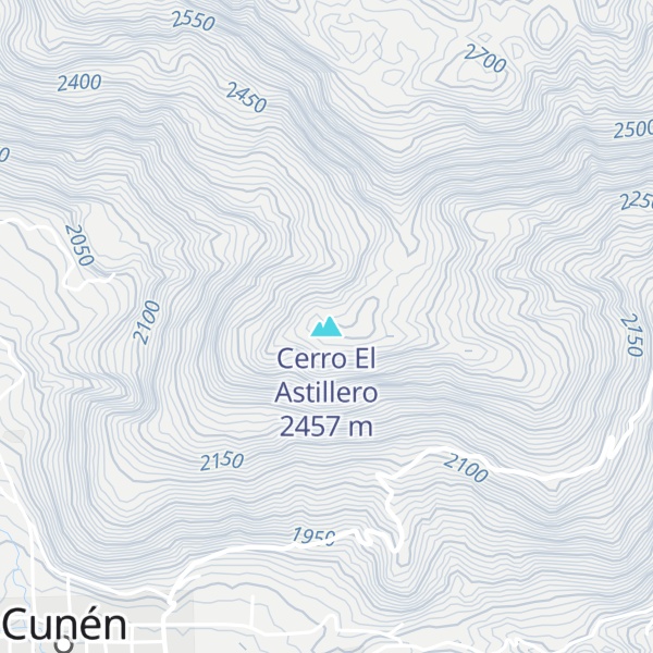 Map of Cerro El Astillero