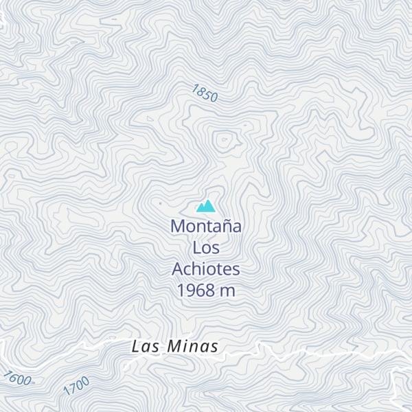 Map of Montaña Los Achiotes