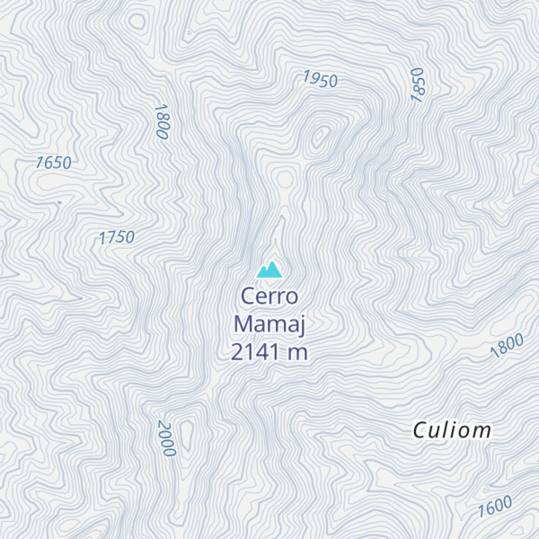 Map of Cerro Mamaj