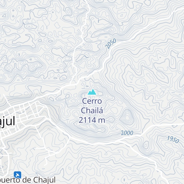 Map of Cerro Chailá