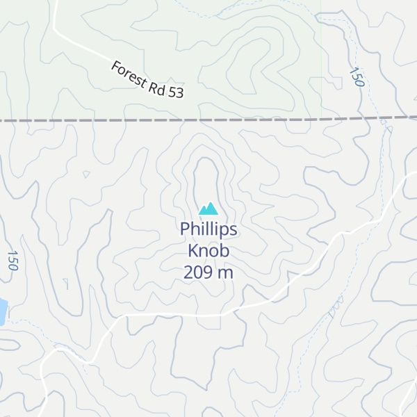 Map of Phillips Knob