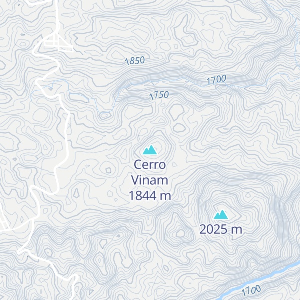 Map of Cerro Vinam