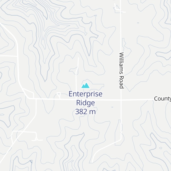 Map of Enterprise Ridge